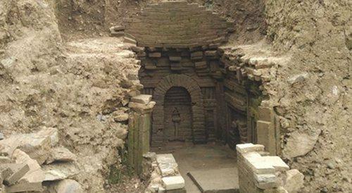 山西稷山马村砖雕墓_古代建筑屋顶的砖雕_砖雕墓